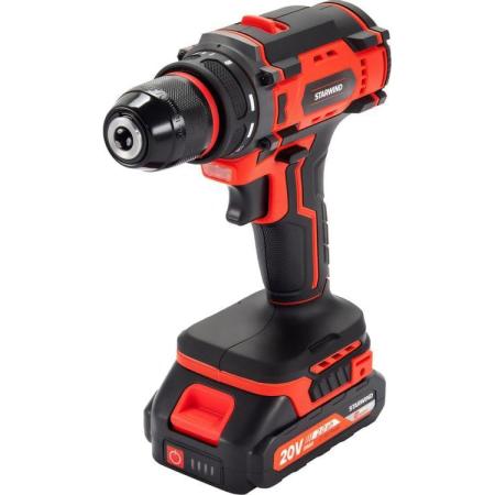 Дрель-шуруповерт StarWind CD20-2.0/2.0S1, 2Ач,  с двумя аккумуляторами