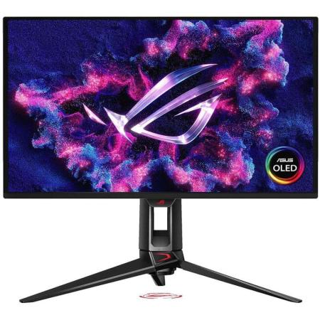 Монитор Asus 26.5" ROG Swift PG27UCDM черный QD OLED LED 16:9 HDMI полуматовая HAS Piv 1500000:1 1000cd 178гр/178гр 3840x2160 240Hz FreeSync Premium Pro DP Quad 4K (2160p) USB 7.62кг