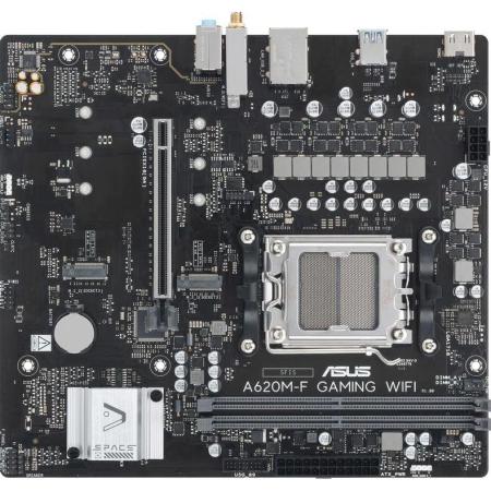 Материнская плата ASUS A620M-F GAMING WIFI, Socket AM5, AMD A620, mATX, Ret
