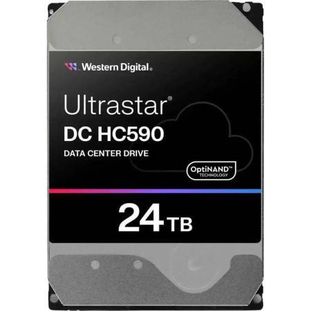 Жесткий диск WD Ultrastar DC HC590 WUH722624ALE6L4,  24ТБ,  HDD,  SATA III,  3.5" [0f65684]