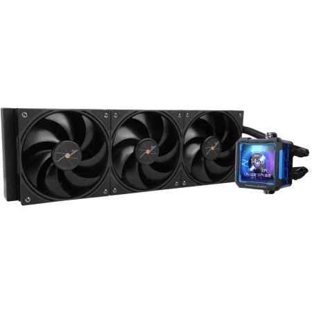 Система водяного охлаждения Thermalright Frozen Warframe Pro 360,  LCD, 4-pin,  120мм,  черный,  retail [f-wframe-pro-360-bl]
