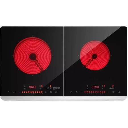 Настольная плита инфракрасная KitFort КТ-147, стеклокерамика, черный