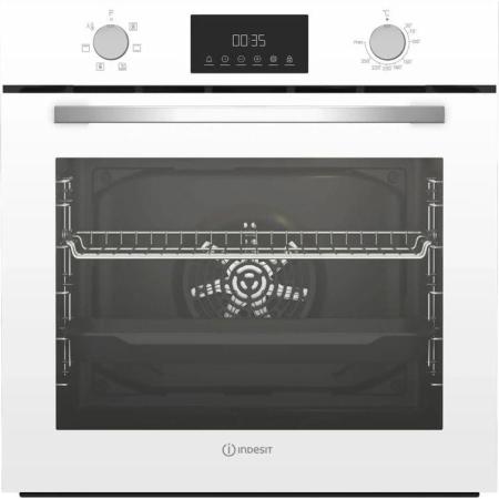 Духовой шкаф электрический Indesit IBFTE 2434 WH,  72л,  дверца с 2 стеклами,  белый
