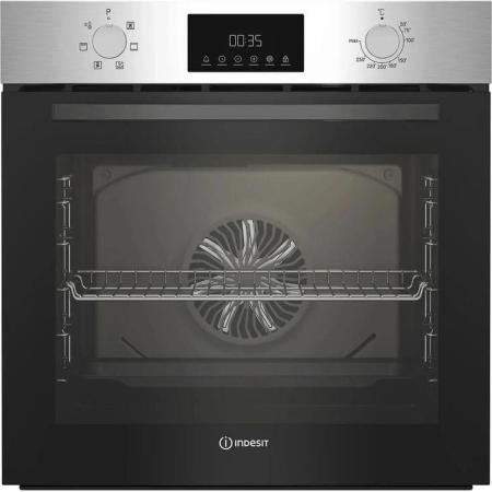 Духовой шкаф электрический Indesit IBFTE 2434 IX,  72л,  дверца с 2 стеклами,  нержавеющая сталь