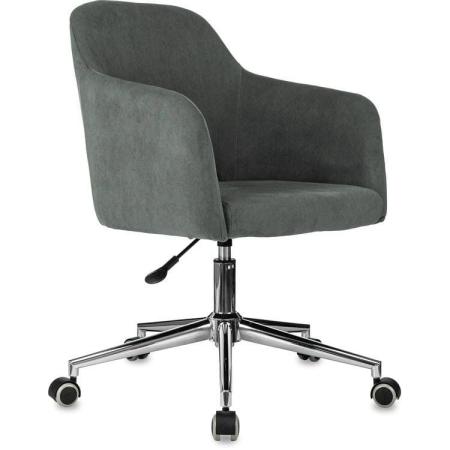 Кресло Бюрократ CH-390SL, ткань, до 120кг, монолитные подлокотники,  серый