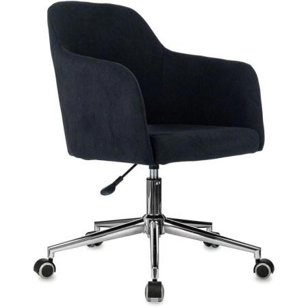 Кресло Бюрократ CH-390SL, ткань, до 120кг, монолитные подлокотники,  черный