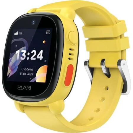 Смарт-часы ELARI KidPhone 4G Lite,  1.3",  с SIM,  желтый