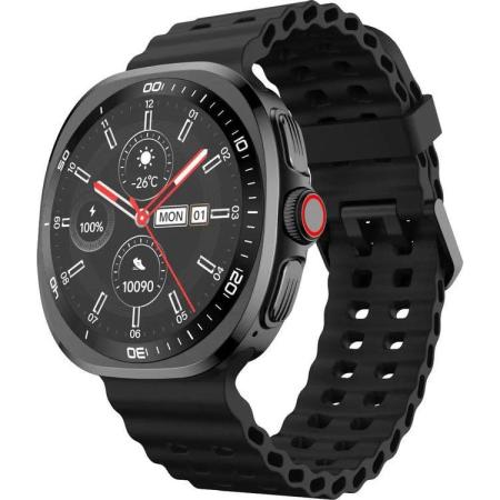 Смарт-часы TECNO Watch Neo,  1.43",  черный/оранжевый/черный