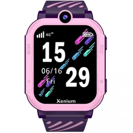 Смарт-часы XENIUM W600,  1.83",  с SIM,  фиолетовый/розовый