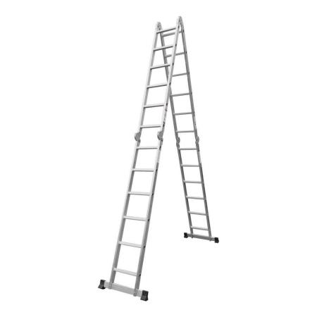 STARTUL Лестница алюм. многофункц. 4x6 ступ. (стрем.-330см, лестн.-680см) 15,8кг ST9732-06