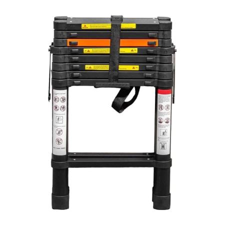 ROCKFORCE Стремянка телескопическая алюминиевая бытовая 2.6м RF-UP260-2