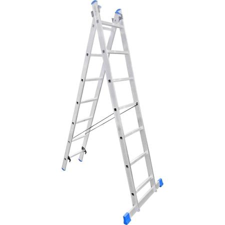 LadderBel Лестница алюминиевая двухсекционная 7 ступеней LS207