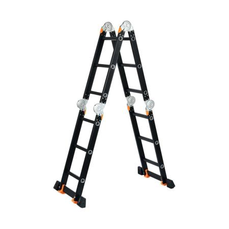 STARTUL Лестница алюм. многофункц.4x5 ступ.(стрем.-283см,лестн.-580см) 15,5кг BLACK LINE () ST9930-05