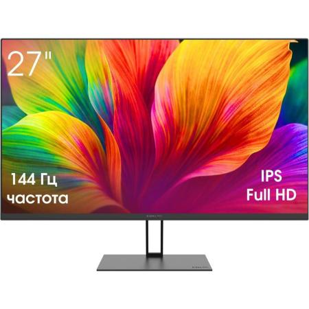 Монитор Digma Pro 27" Motion M черный IPS LED 5ms 16:9 HDMI M/M матовая 350cd 178гр/178гр 1920x1080 144Hz G-Sync FreeSync DP FHD 3.85кг