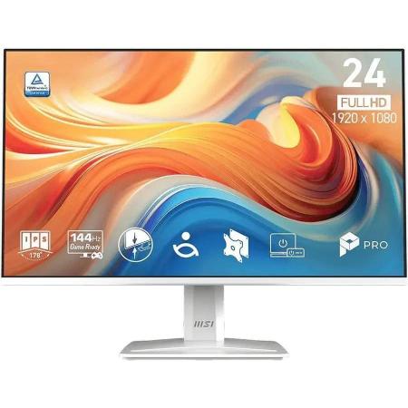 Монитор MSI 23.8" Pro MP243W E14 белый IPS LED 4ms 16:9 HDMI M/M 1500:1 300cd 178гр/178гр 1920x1080 144Hz DP FHD 2.95кг