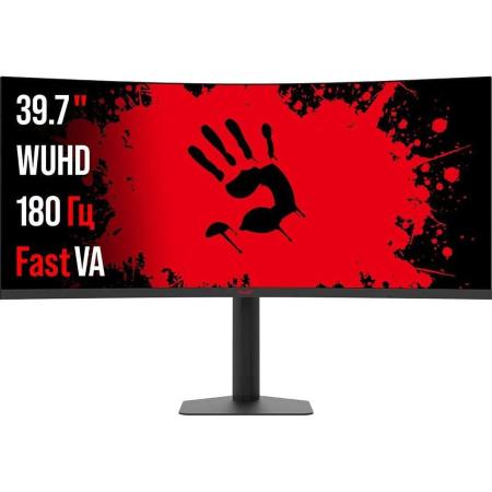 39.7" Монитор BLOODY MN2X,  5120x2160,  VA,  180Гц,  2хHDMI,  1хDP,  изогнутый, черный