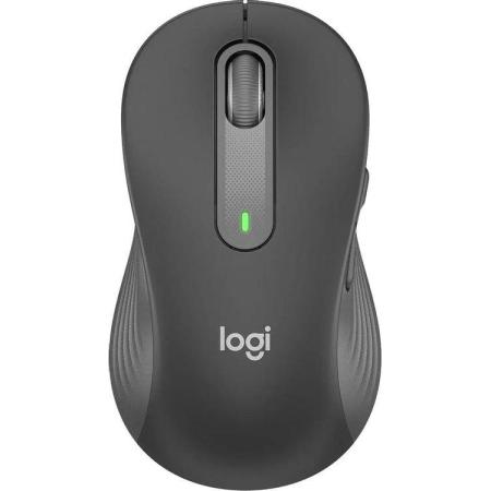 Мышь беспроводная Logitech M650 Large, Bluetooth/Радио, оптическая, USB, 4000dpi, графитовый [910-006247]