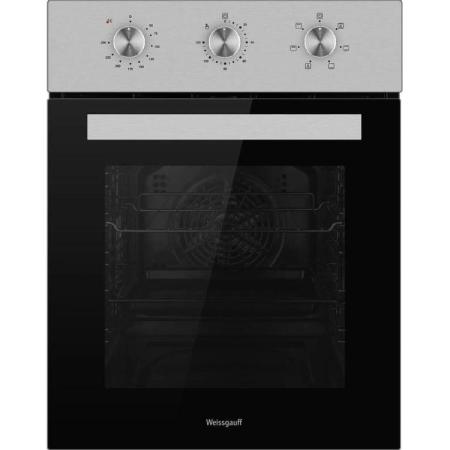 Духовой шкаф электрический WEISSGAUFF EOY 456 XM,  50л,  дверца с 3 стеклами,  нержавеющая сталь