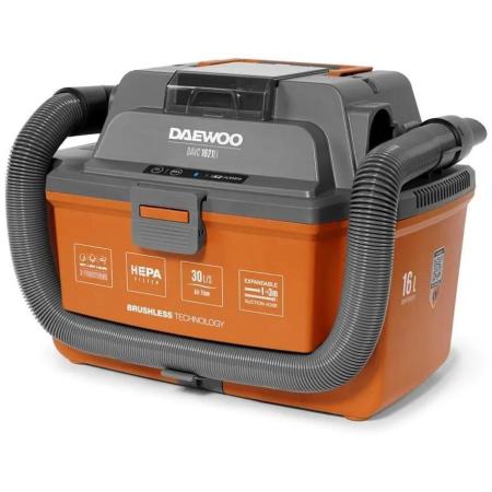Строительный пылесос Daewoo DAVC 1621Li SET,  аккумуляторный,  оранжевый