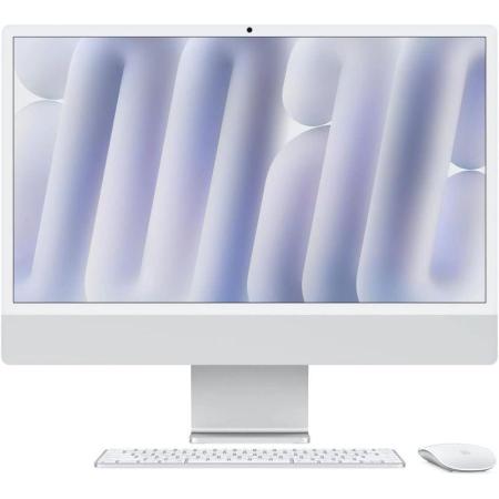 Моноблок Apple iMac A3137 24" 4.5K M4 10 core (4) 16Gb SSD512Gb 10 core GPU macOS WiFi BT 143W клавиатура мышь Cam серебристый 4480x2520