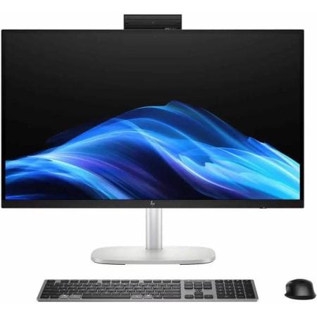 Моноблок HP EliteStudio 8 G1i 27" QHD Core Ultra 7 265 (2.4) 32Gb SSD1Tb RTX5060 8000Mb без ОС GbitEth WiFi BT клавиатура мышь Cam серебристый 2560x1440