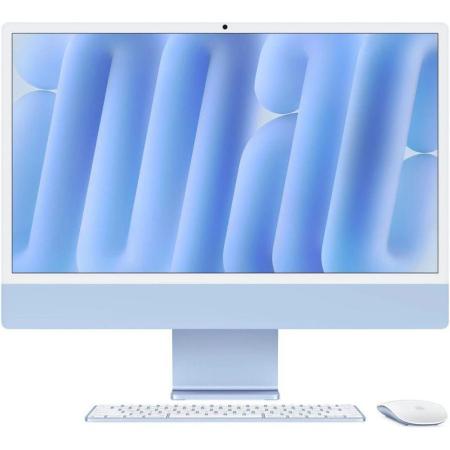 Моноблок Apple iMac A3137 24" 4.5K M4 10 core (4) 16Gb SSD256Gb 10 core GPU macOS WiFi BT 143W клавиатура мышь Cam синий 4480x2520