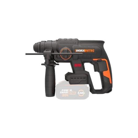 WORX Перфоратор аккумуляторный бесщеточный , 20В, без АКБ и ЗУ, коробка WX381.9