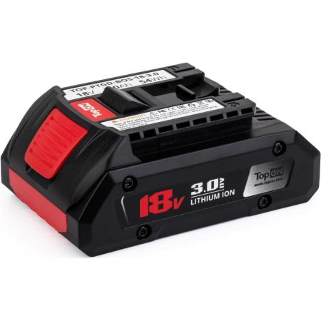 TopOn Аккумулятор для bosch 18v 3.0ah (li-ion) pn: 2 607 336 170 TOP-PTGD-BOS-18-3.0