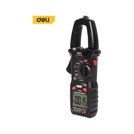 DELI Токоизмерительные клещи цифровые DL334204 (раскрытие клещей 25мм, CAT III 600В, 600А, 60 МОм) 170172