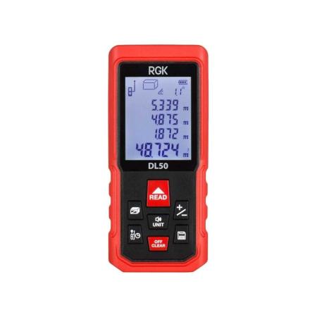 RGK Лазерный дальномер с угломером DL50 С ПОВЕРКОЙ 755696