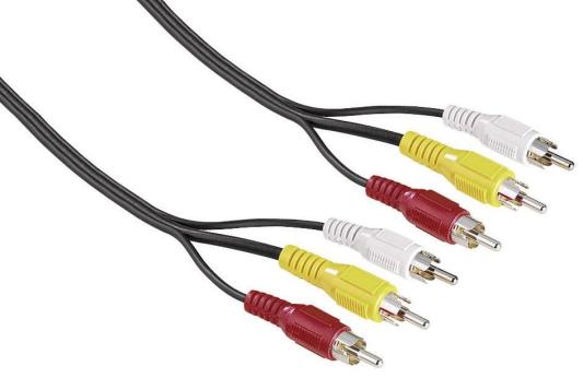 Кабель Hama 3хRCA "тюльпан" (m-m), 2.0 м, черный H-43134