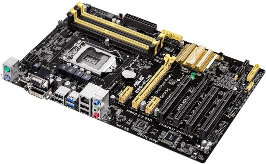 Мат. плата ASUS B85-PLUS <S1150, iB85 4*DDR3, 2*PCI-E16x, SVGA, DVI, SATA III, USB 3.0, GB Lan, ATX, Retail>