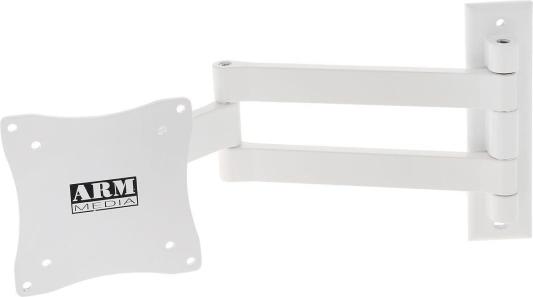 Кронштейн Arm media LCD-7101 White для LCD/LED ТВ 15"-26", настенный, 4 степени свободы, VESA 75/100, max 15 кг