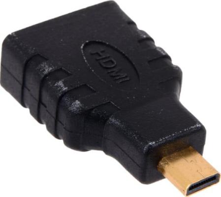Переходник HDMI-microHDMI Gembird, 19F/19M, золотые разъемы, пакет  A-HDMI-FD