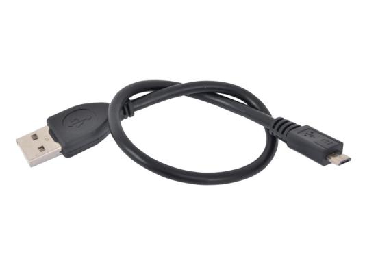 Кабель microUSB до 0.5м Gembird круглый CCP-mUSB2-AMBM-0.3M
