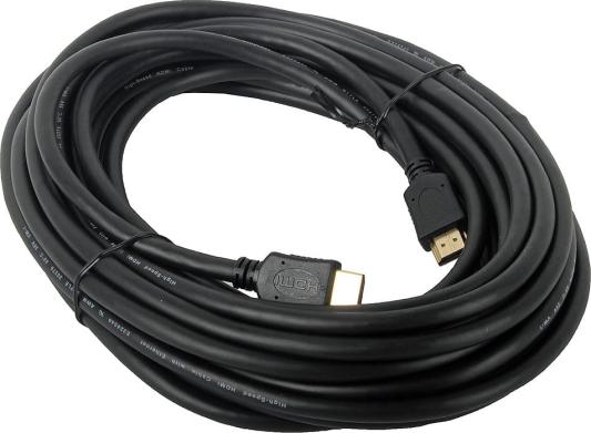 Кабель HDMI Gembird/Cablexpert, 10м, v2.0, 19M/19M, черный, позол.разъемы, экран, пакет  CC-HDMI4-10M
