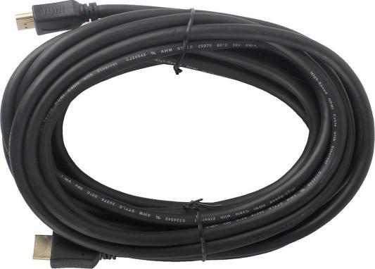 Кабель HDMI Gembird/Cablexpert, 7.5м, v2.0, 19M/19M, черный, позол.разъемы, экран, пакет  CC-HDMI4-7.5M