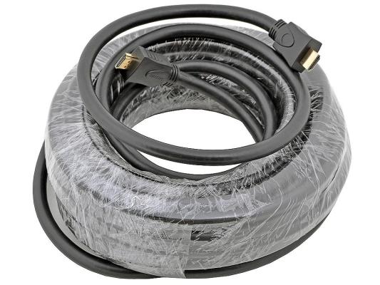 Кабель HDMI Gembird/Cablexpert 15м, v1.3, 19M/19M, черный, позол.разъемы, экран, пакет  CC-HDMI-15M