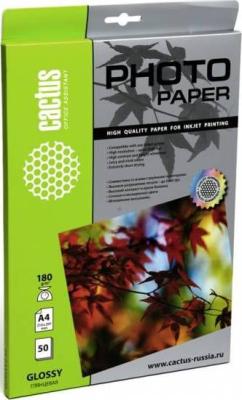 Фотобумага Cactus CS-GA418050 A4/180г/м2/50л. глянцевая для струйной печати