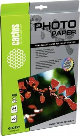 Фотобумага Cactus CS-GA420020 глянцевая А4 200 г/м2 20 листов