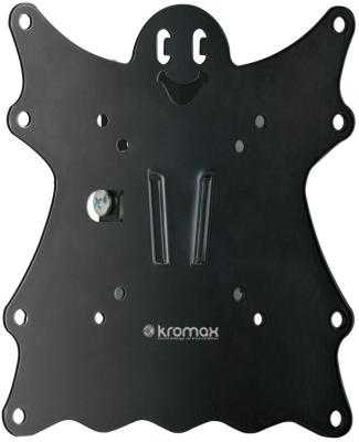 Кронштейн Kromax CASPER-200 Black, для LED/LCD TV 20"-43", max 30 кг, настенный, 0 ст свободы, 21 мм, VESA 200x200 мм