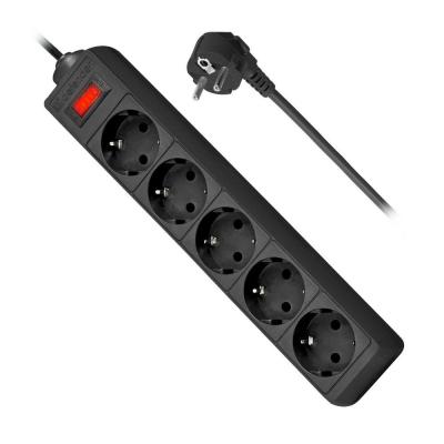 Сетевой фильтр Defender ES черный 3.0 m 5 розеток