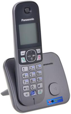 Телефон DECT Panasonic KX-TG6811RUM АОН, Caller ID 50, Спикерфон, Эко-режим, Радионяня