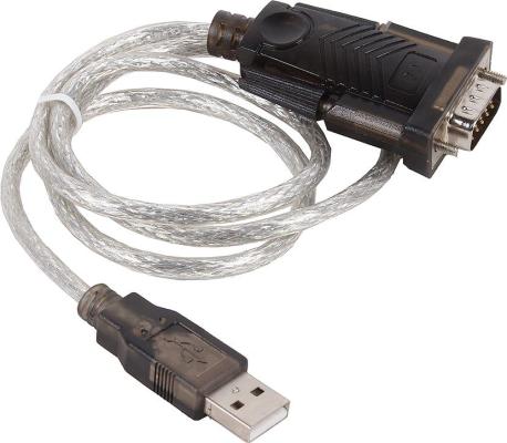 Кабель-адаптер USB AM <- COM DB9M(RS232) Orient USS-101N18, chipset Prolific PL2303TA, поддержка Win 8/8.1, 1.8м, крепление винты