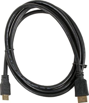 Кабель Gembird/Cablexpert HDMI-miniHDMI v1.4, 19M/19M, 1.8м, 3D, Ethernet, черный, позол.