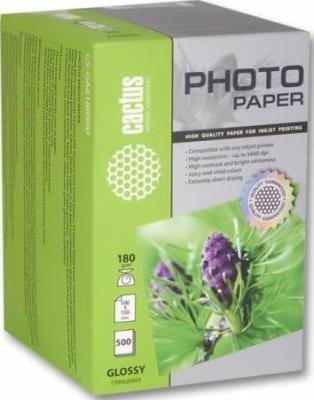 Фотобумага Cactus CS-GA6180500 глянцевая 10x15 180 г/м2 500 листов