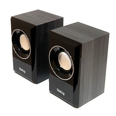 Колонки Dialog Stride AST-15UP BLACK - 2.0, 6W RMS, черные, питание от USB