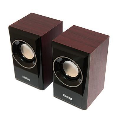 Колонки Dialog Stride AST-15UP CHERRY - 2.0, 6W RMS, вишневые, питание от USB