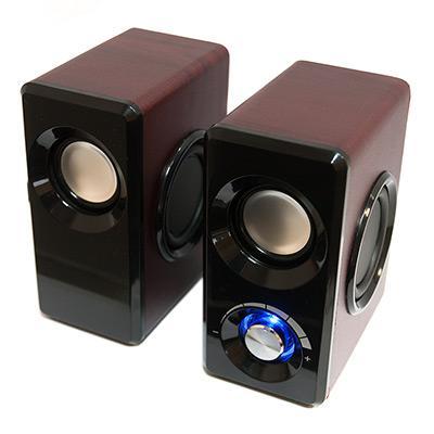 Колонки Dialog Stride AST-25UP CHERRY - 2.0, 6W RMS, вишневые, питание от USB