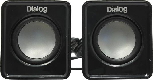 Колонки Dialog Colibri AC-02UP BLACK - 2.0, 6W RMS, черные, питание от USB